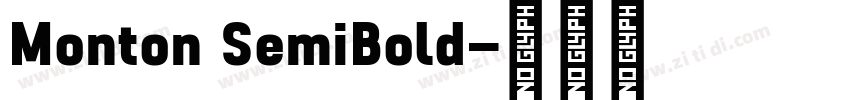 Monton SemiBold字体转换